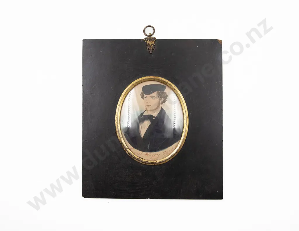 Victorian Watercolour Miniature of Young Sailor Image 1++