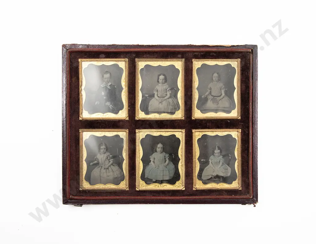 Set of Six Victorian Ambrotype Images of Children Image 1++