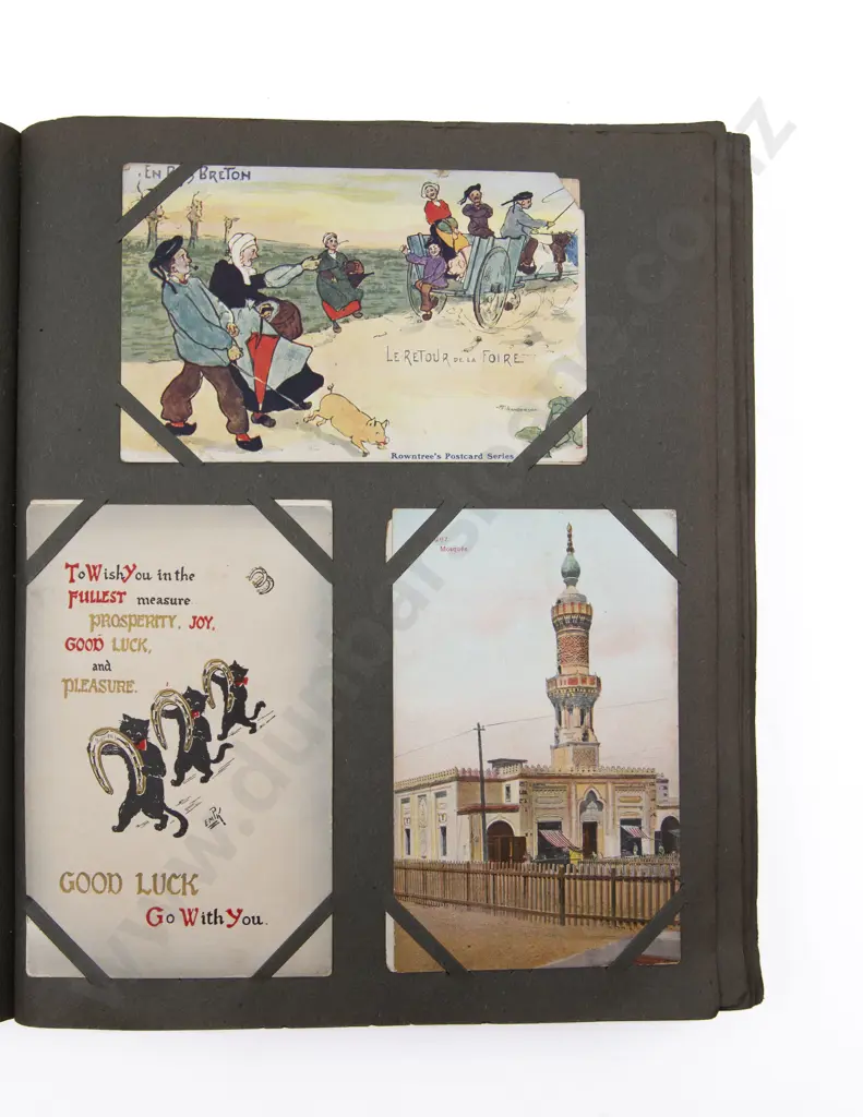 Late C19th/20th Postcard Album mainly New Zealand and World Image 1++