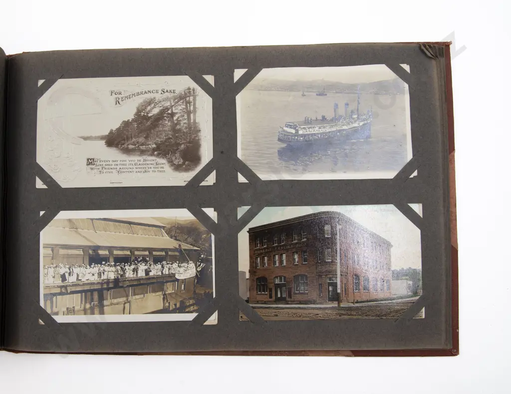 Late C19th/20th Postcard Album mainly New Zealand and World with Military Image 1++