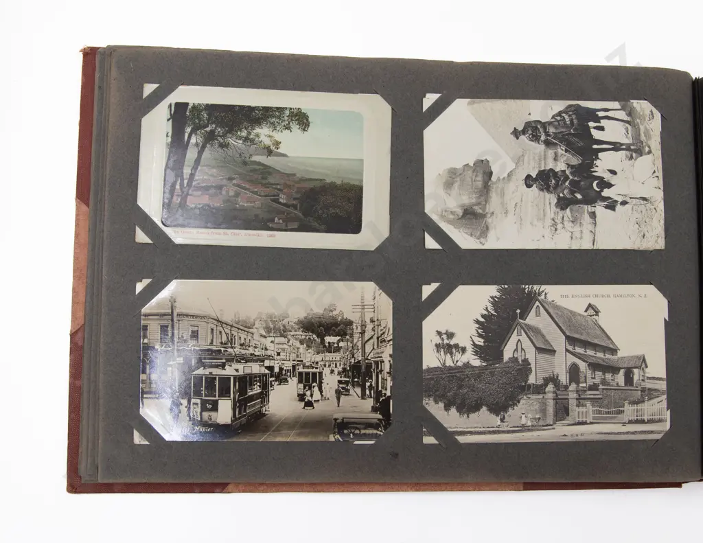 Late C19th/20th Postcard Album mainly New Zealand and World with Military Image 1++