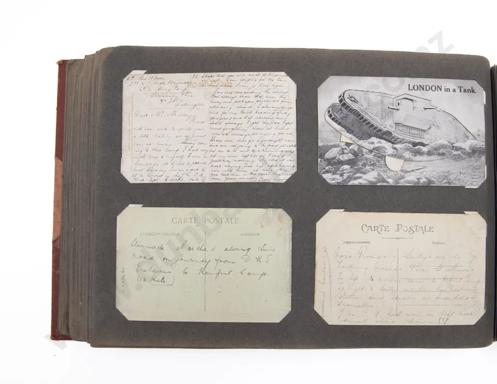 Late C19th/20th Postcard Album mainly New Zealand and World with Military Image 1++
