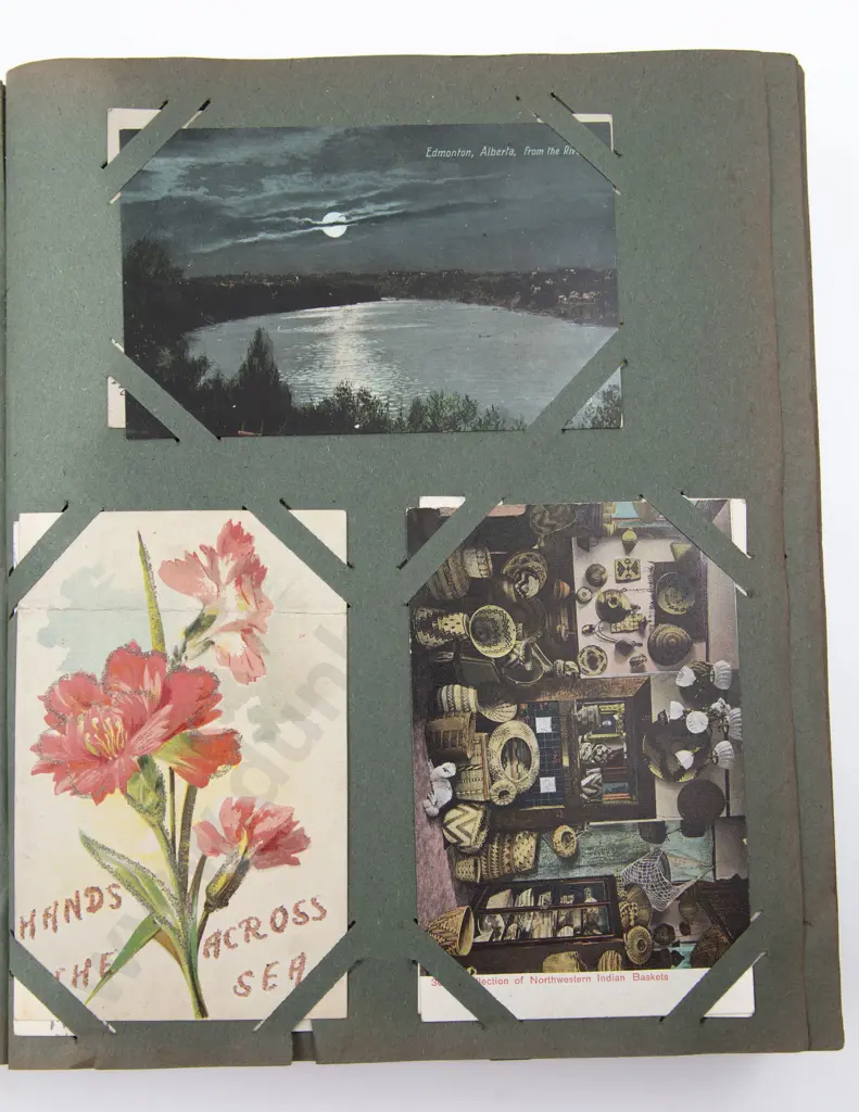 Late C19th/20th Postcard Album Image 1++