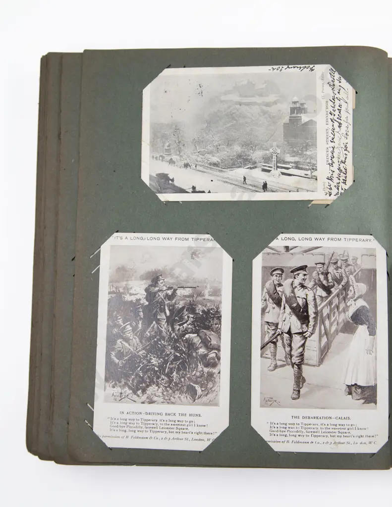 Late C19th/20th Postcard Album Image 1++