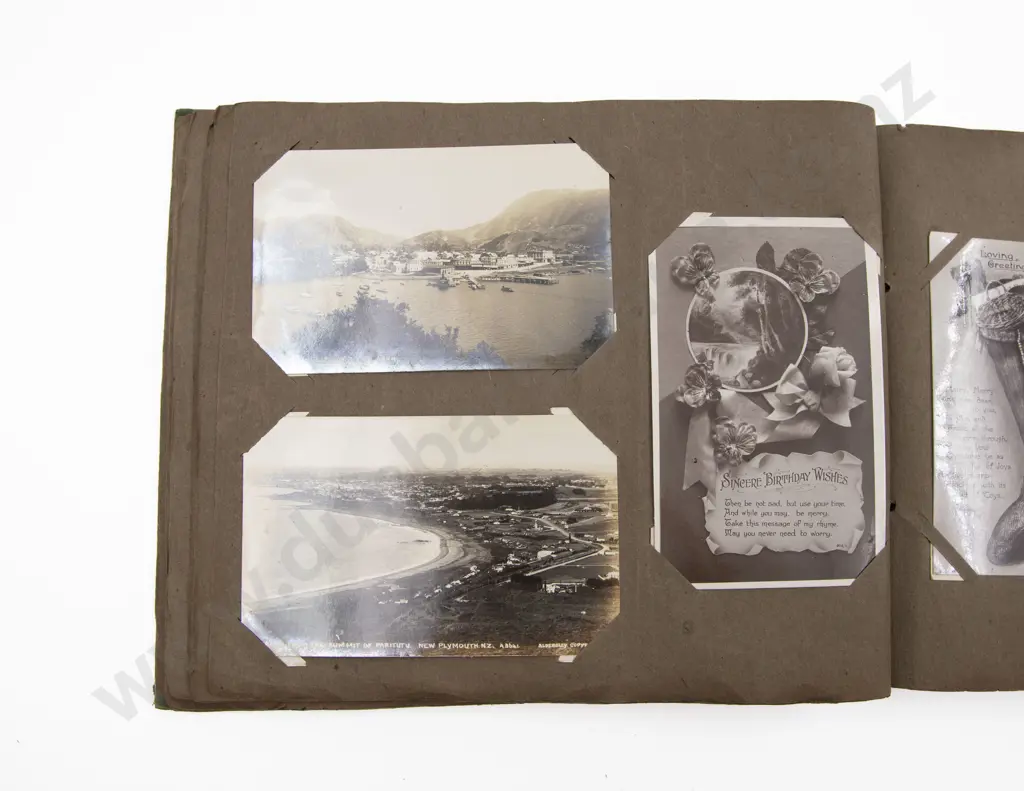 Late C19th/20th Postcard Album Image 1++