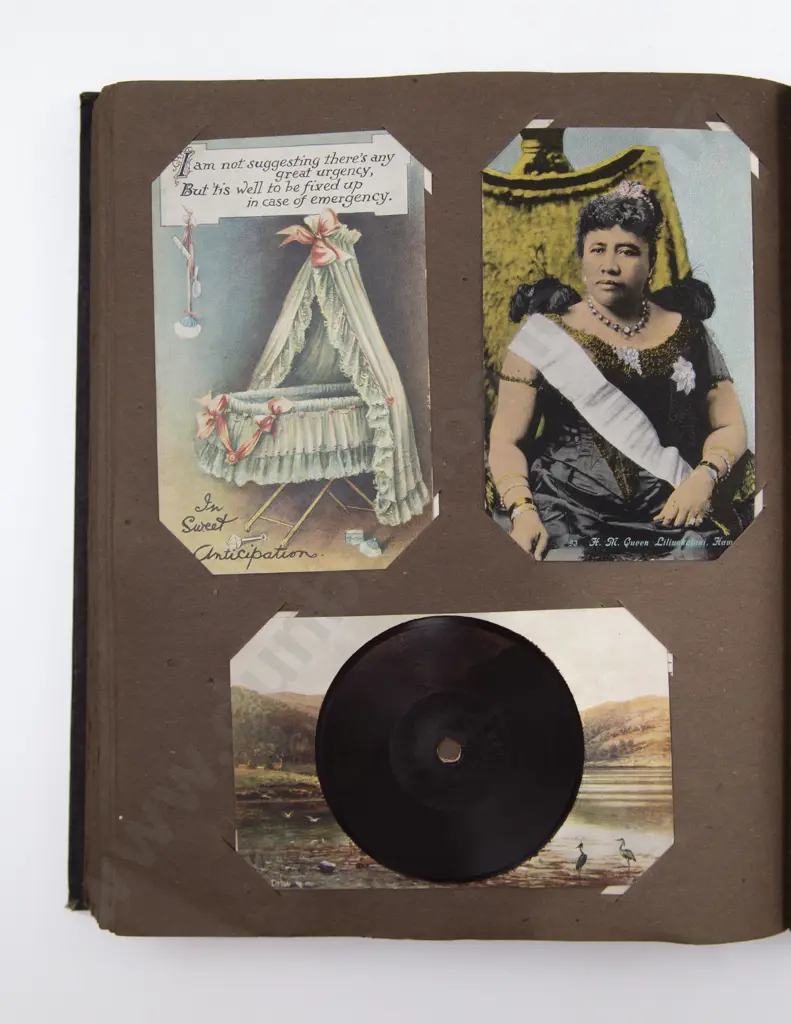 Late C19th/20th Postcard Album Image 1++