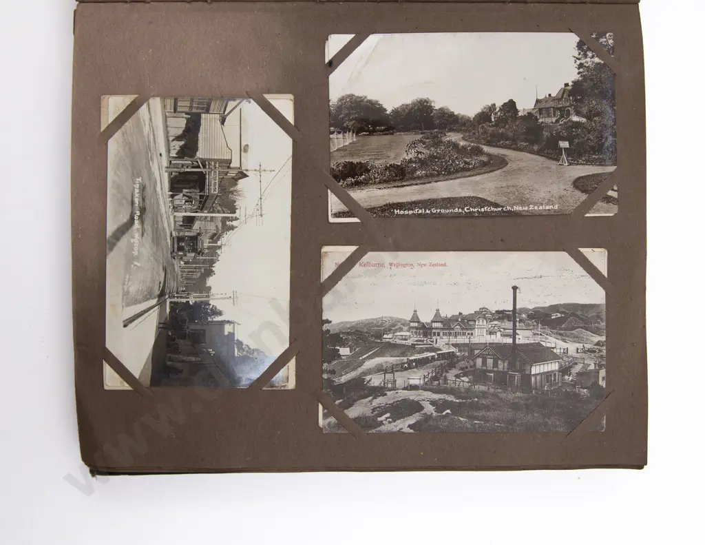 Late C19th/20th Postcard Album Image 1++