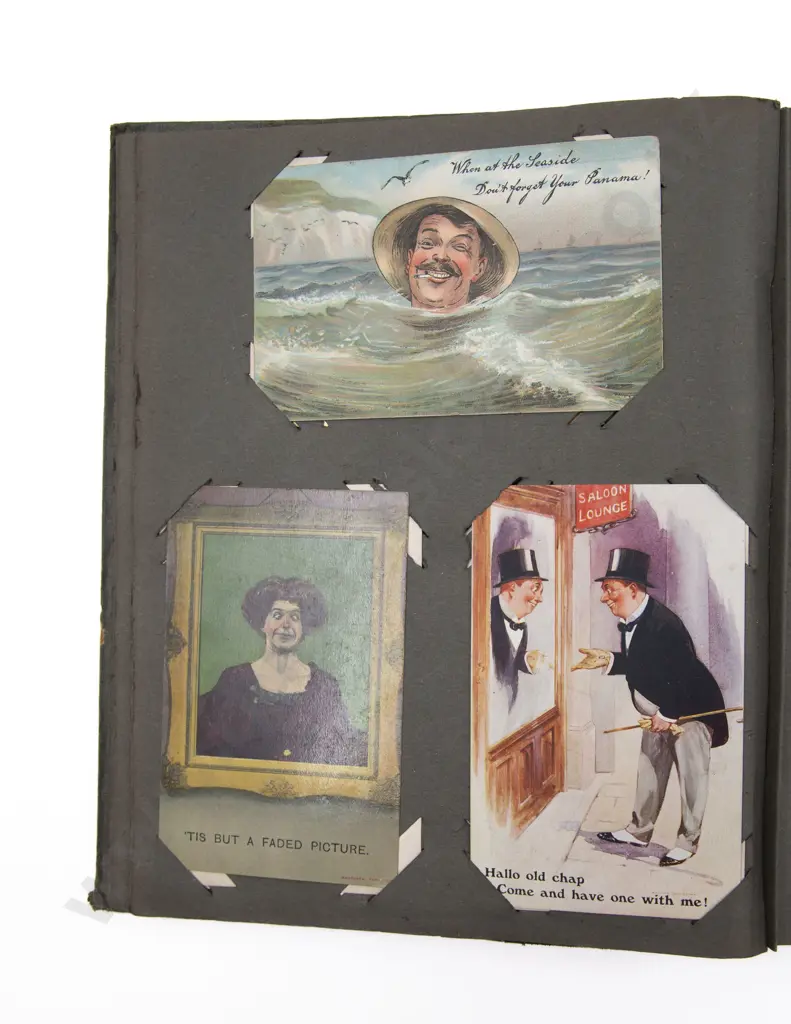 Late C19th/20th Postcard Album Image 1++