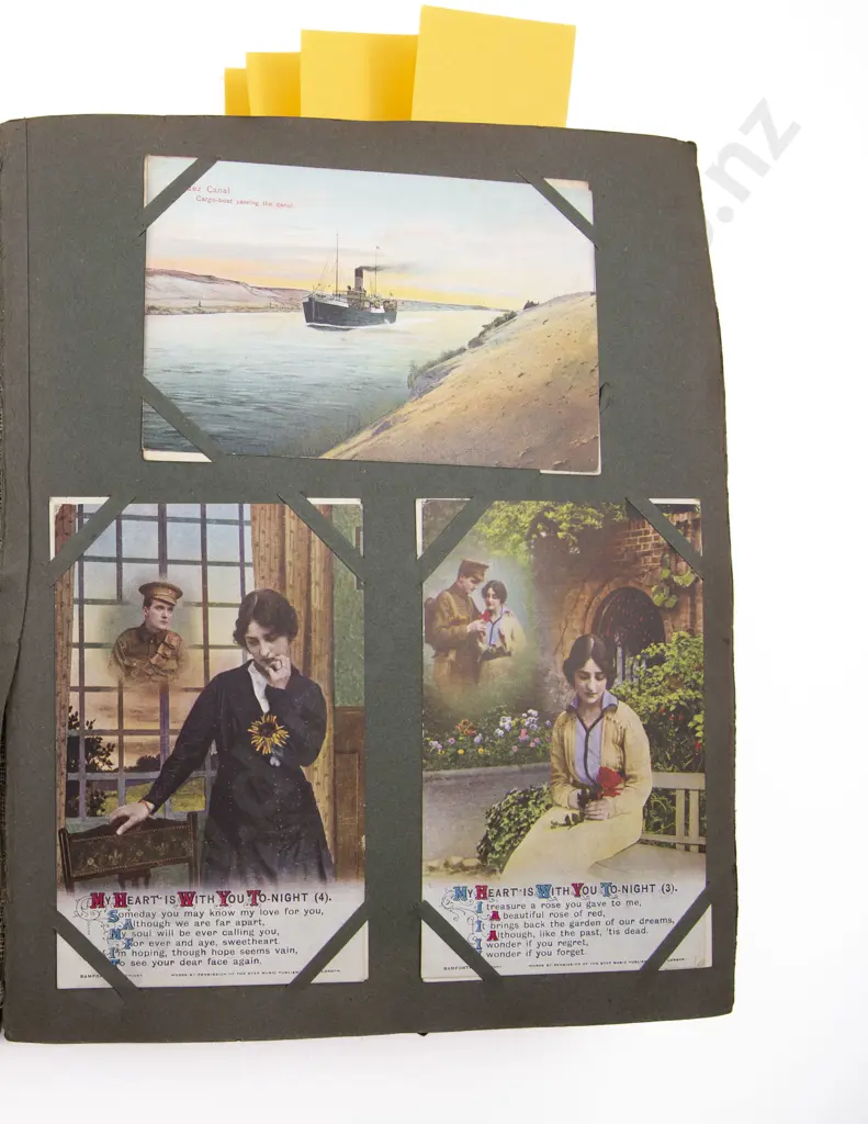 Late C19th/20th Postcard Album Image 1++