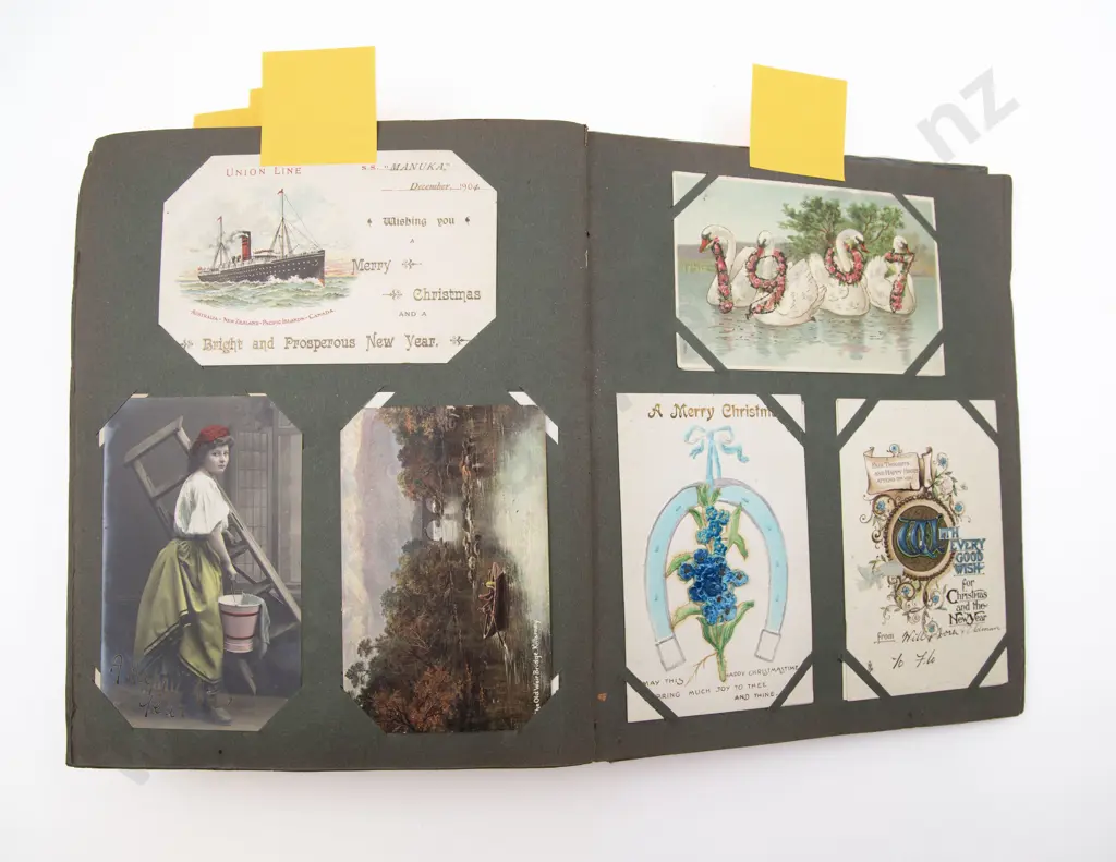Late C19th/20th Postcard Album Image 1++