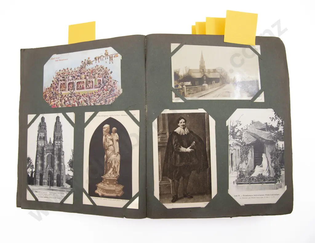 Late C19th/20th Postcard Album Image 1++