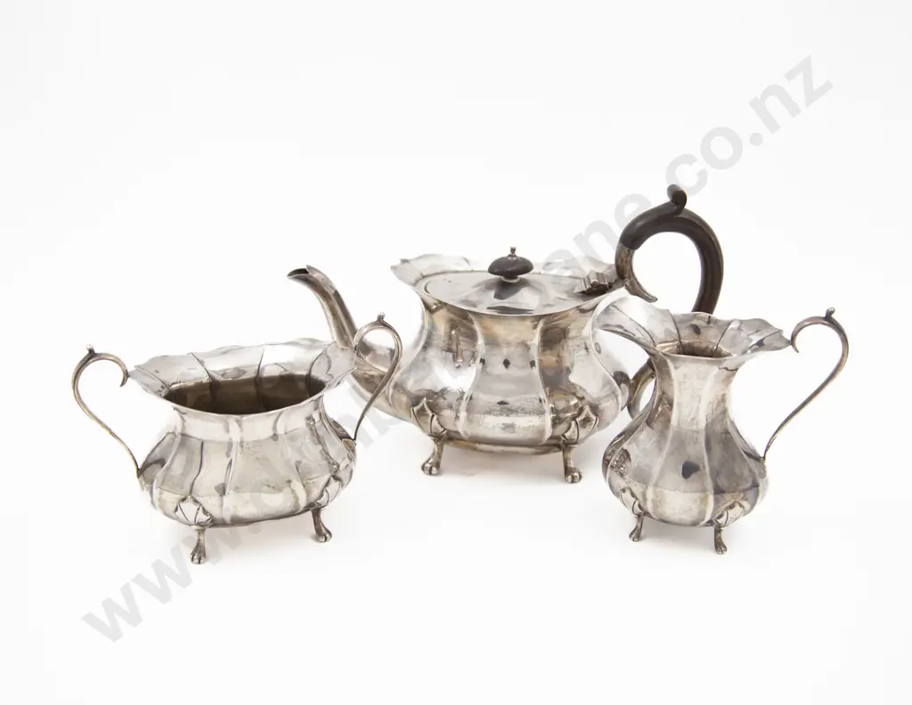 Geo V S/S Three Piece Tea Set Image 1++