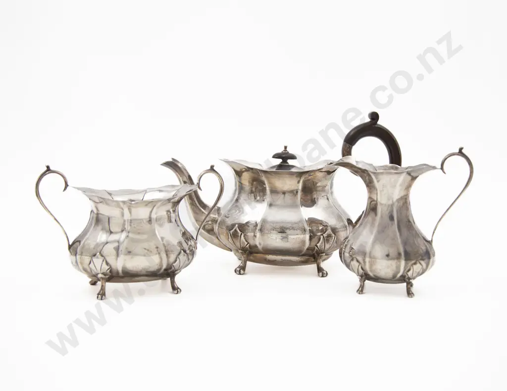 Geo V S/S Three Piece Tea Set Image 1++