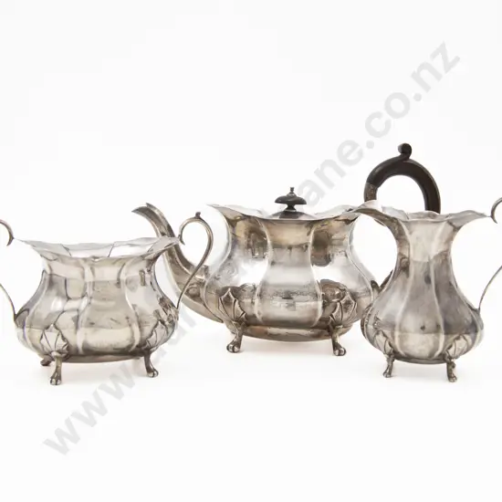 Geo V S/S Three Piece Tea Set