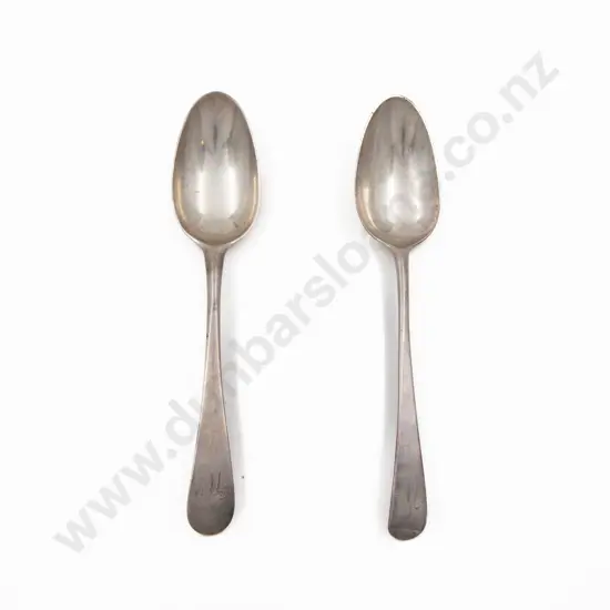 Pair of Old English S/S Table Spoons