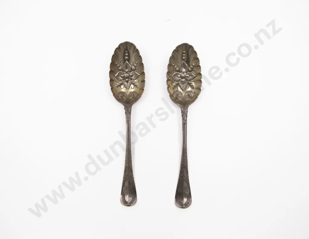 Pair of S/S Berry Spoons Image 1++