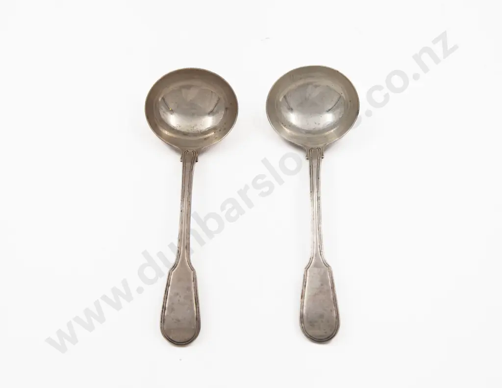 Pair of S/S Fiddle and Thread Pattern Ladles Image 1++