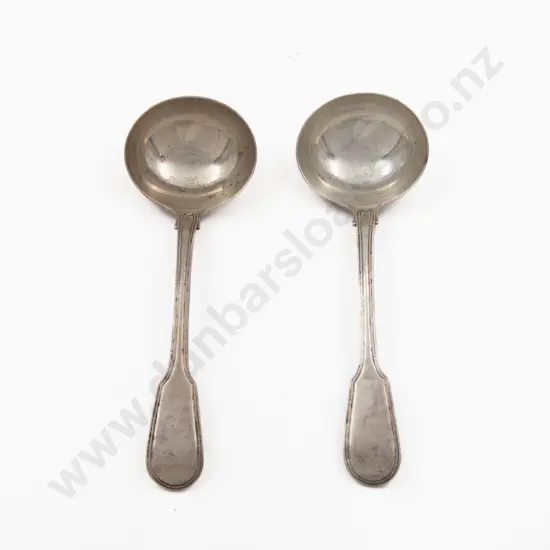 Pair of S/S Fiddle and Thread Pattern Ladles