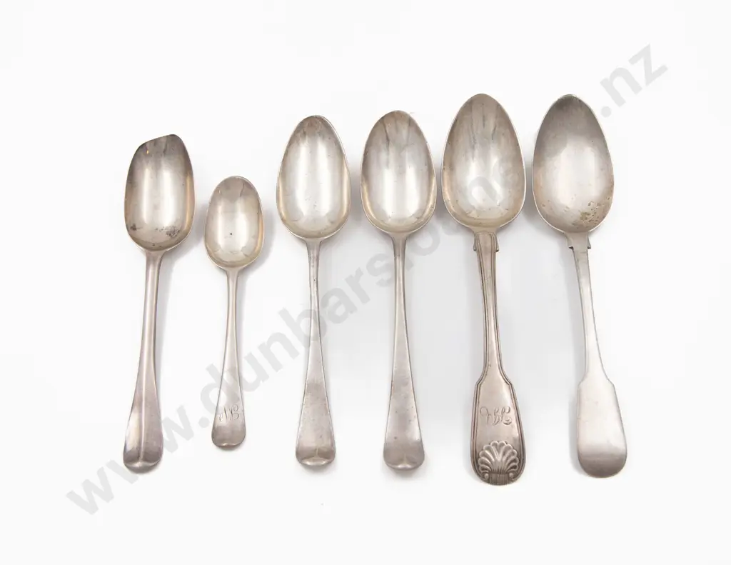 Seven S/S Spoons of Various Dates Incl. London 1757 Image 1++