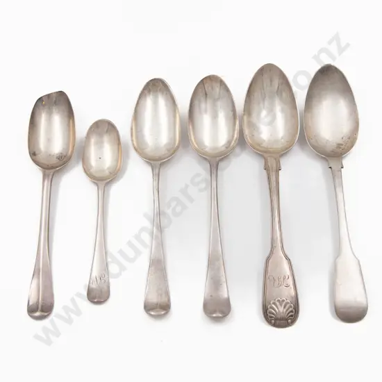 Seven S/S Spoons of Various Dates Incl. London 1757
