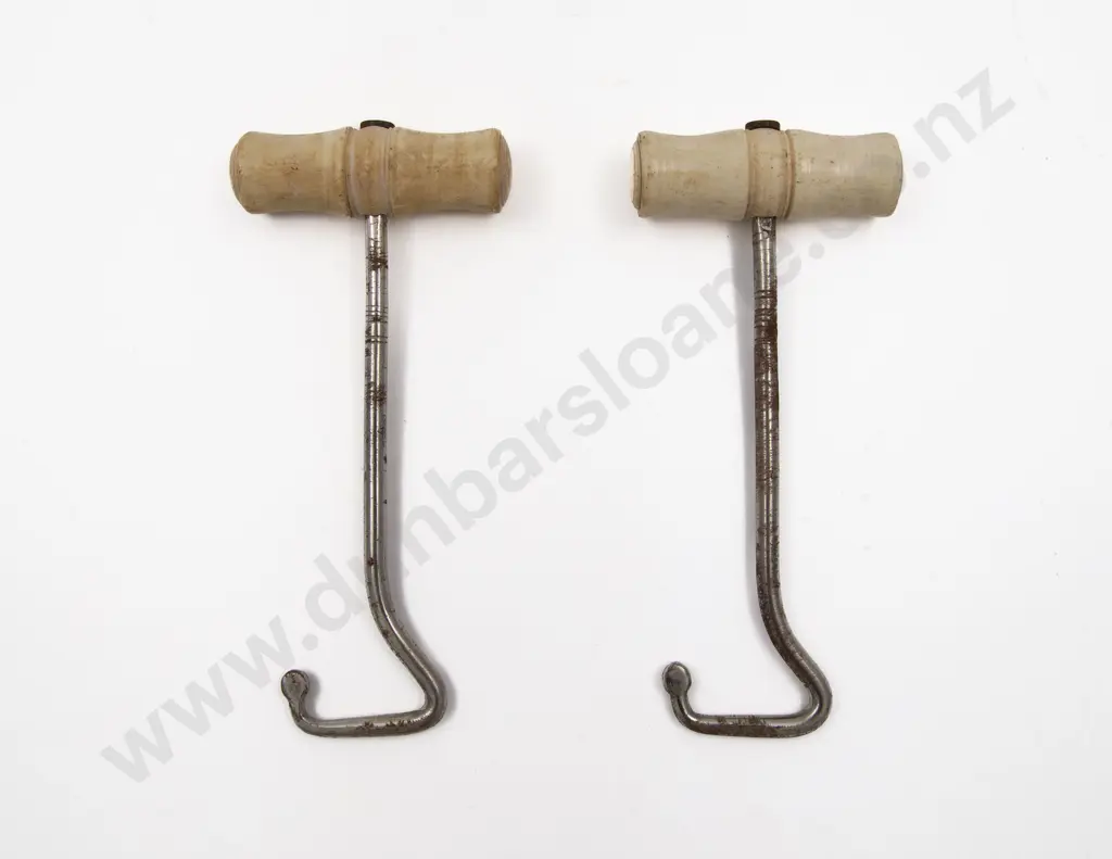 Pair of Victorian Bone Handled Boot Pulls Image 1++