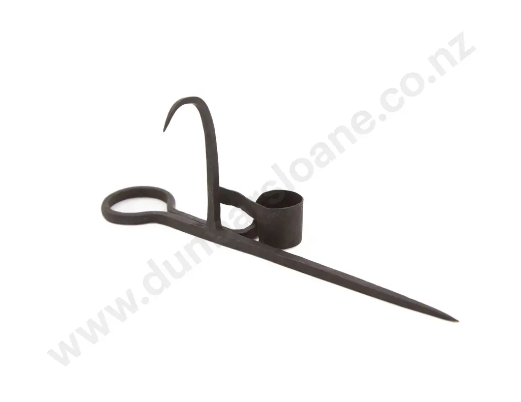 C19th Wrought Iron Miner's Candle Holder (Sticking Tommy) Image 1++