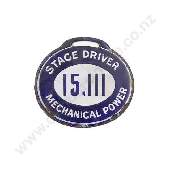 Vintage Enamel Tag