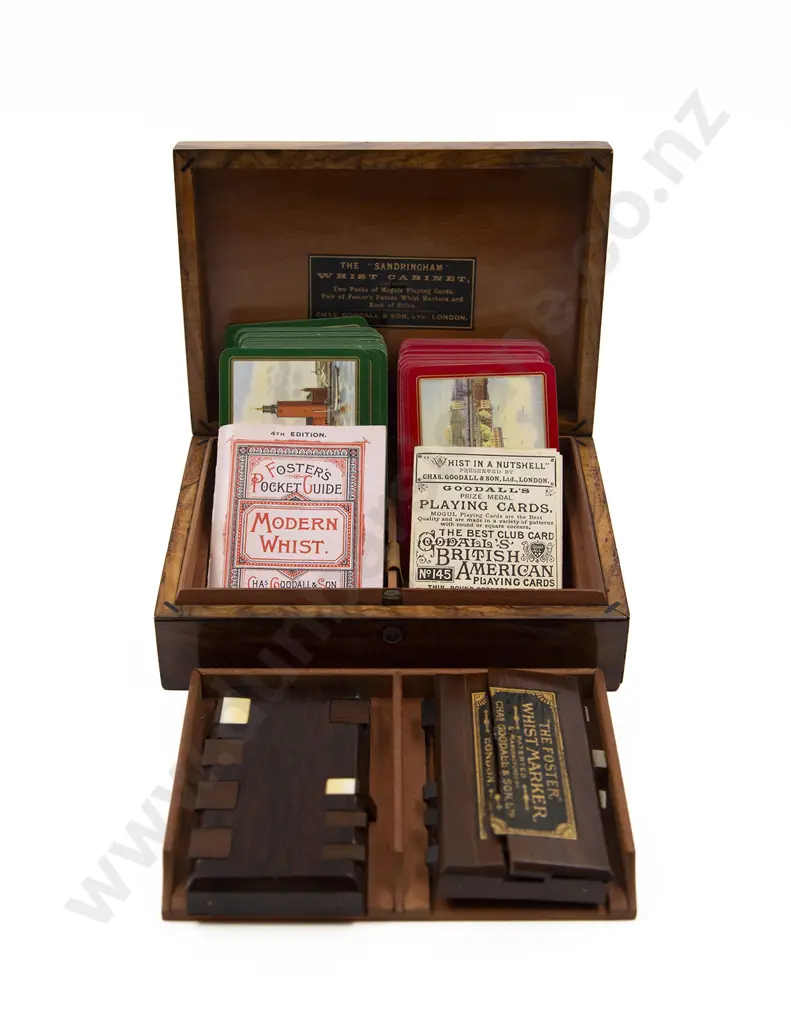 Late C19th The Sandringham Whist Cabinet Image 1++