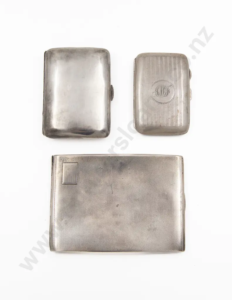 Three S/S Cigarette Cases Image 1++