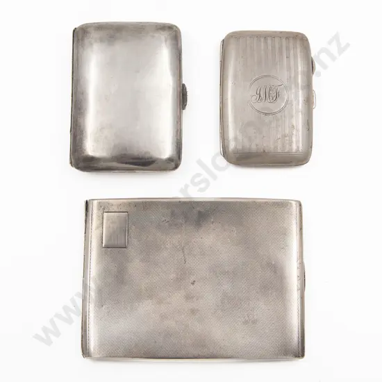 Three S/S Cigarette Cases