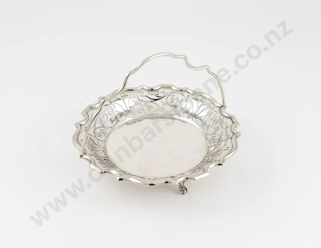 Edw VII Bon Bon Basket By Walker & Hall Image 1++