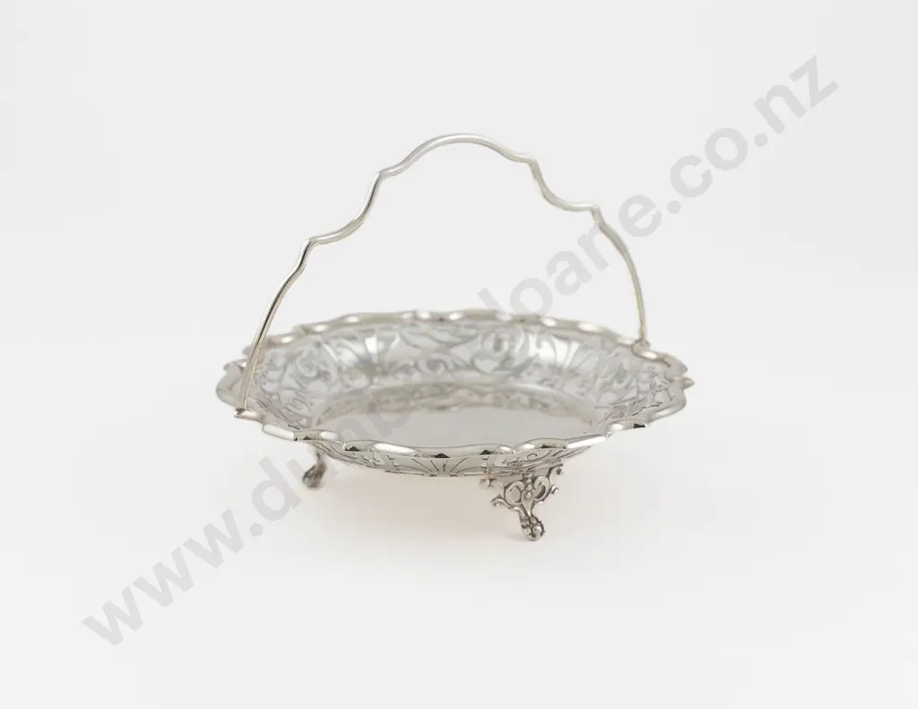 Edw VII Bon Bon Basket By Walker & Hall Image 1++