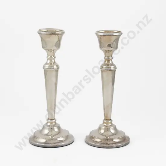 Pair Of QE11 S/S Candlesticks