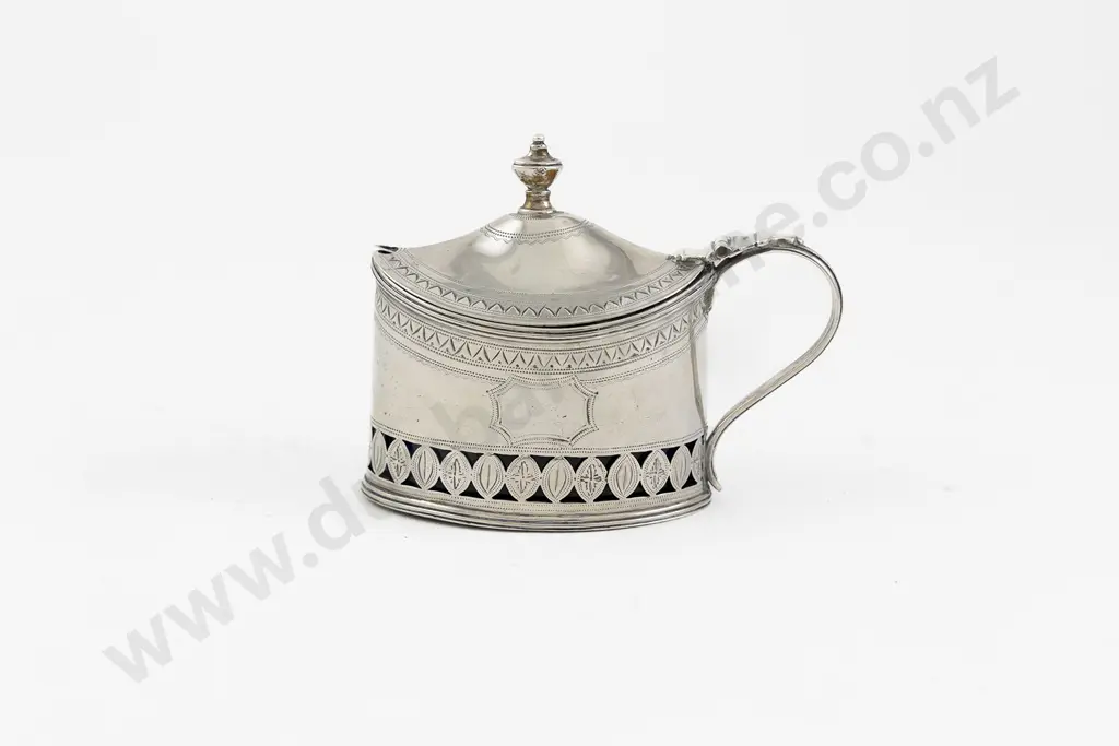 Geo III S/S Mustard Pot Image 1++