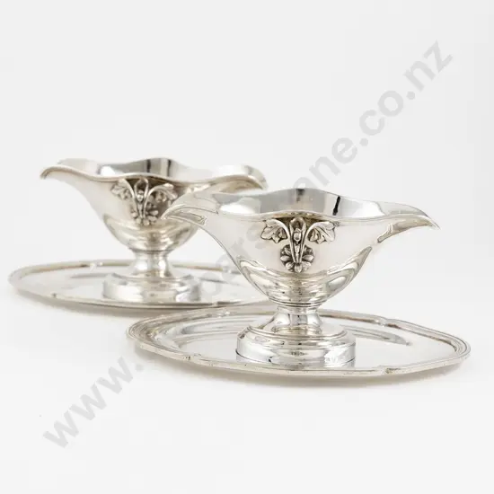 An Elegant Pair Of S/P Sauce Boats By Christofle of Paris