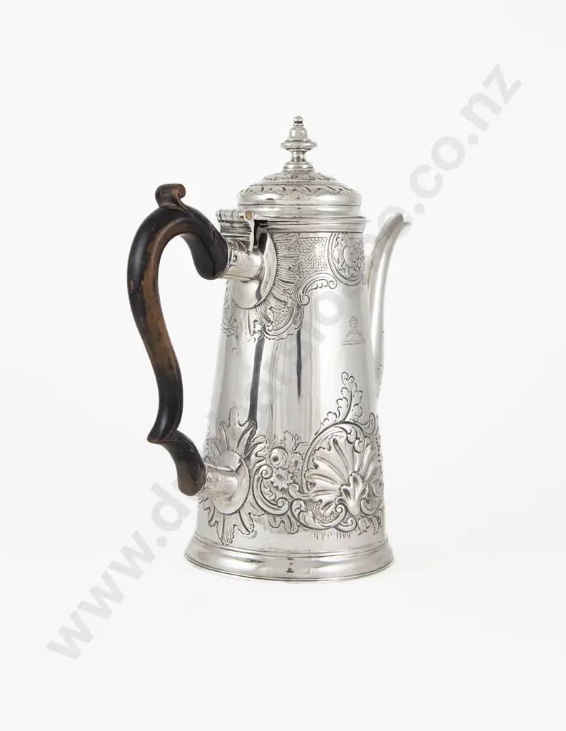 Late C17th/Early C18th Britannia Silver Coffee Pot Image 1++