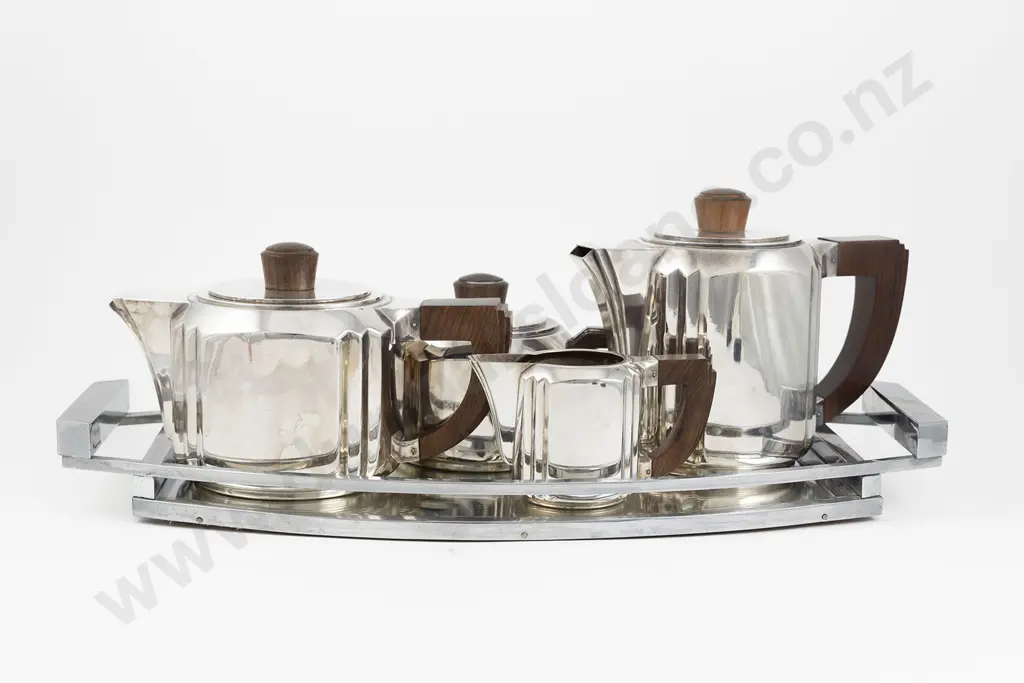A Stylish Luc Lanel for Christofle Art deco 4 Piece Tea & Coffee Set Image 1++