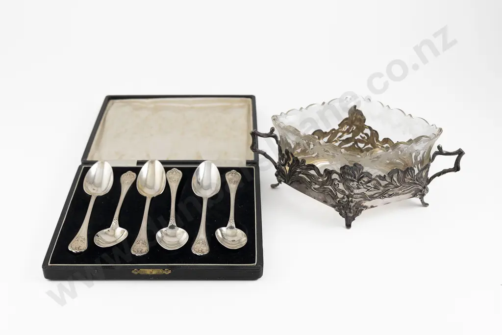 Art Nouveau .800 Silver Table Bowl Image 1++