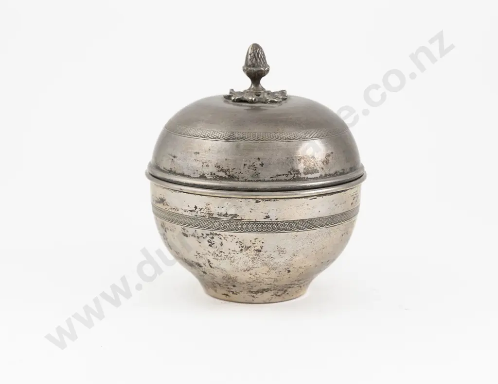 Circa 1940/41 Egyptian Silver Bowl & Cover Image 1++