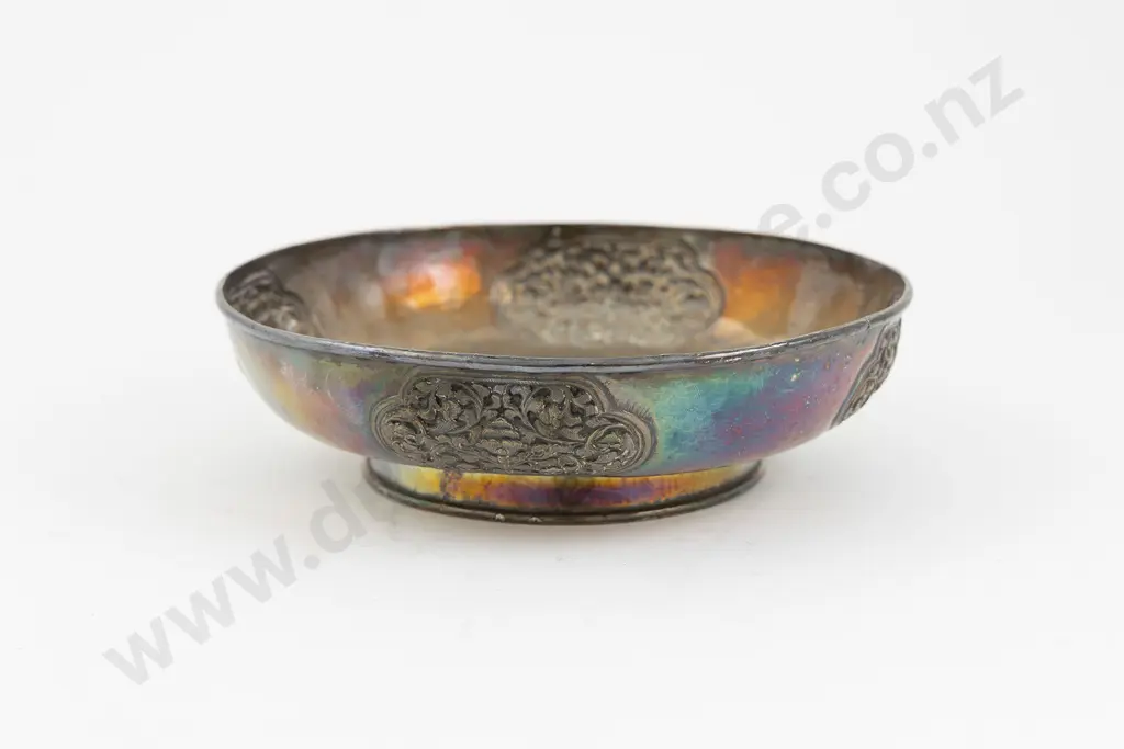 Asian Silver Footed Table Bowl Image 1++