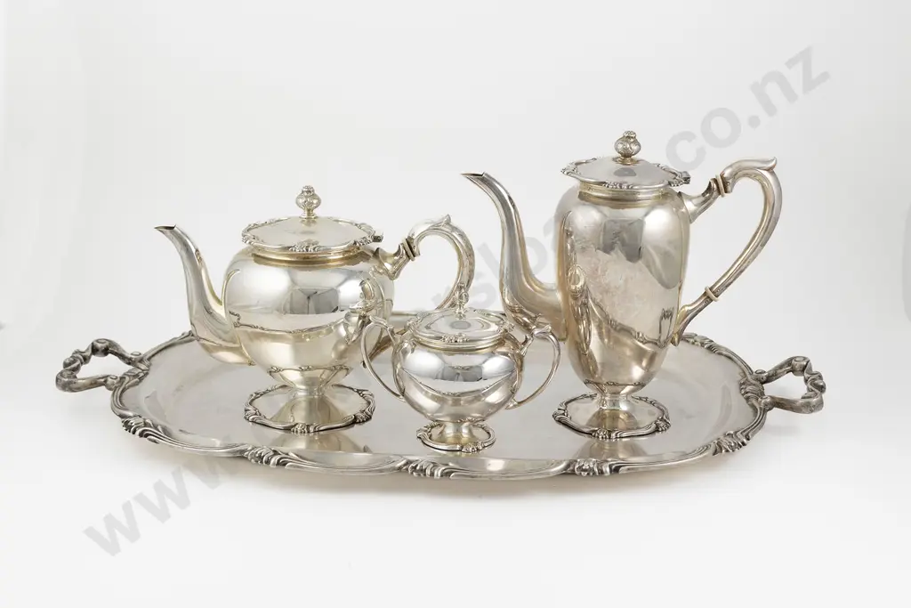 4 Piece Peruvian S/S Tea & Coffee Set Image 1++