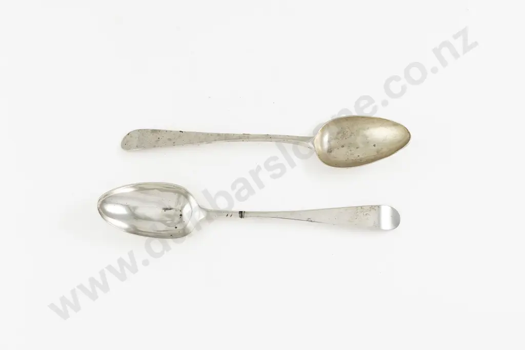 Pair Of Geo III Irish S/S Tablespoons Image 1++