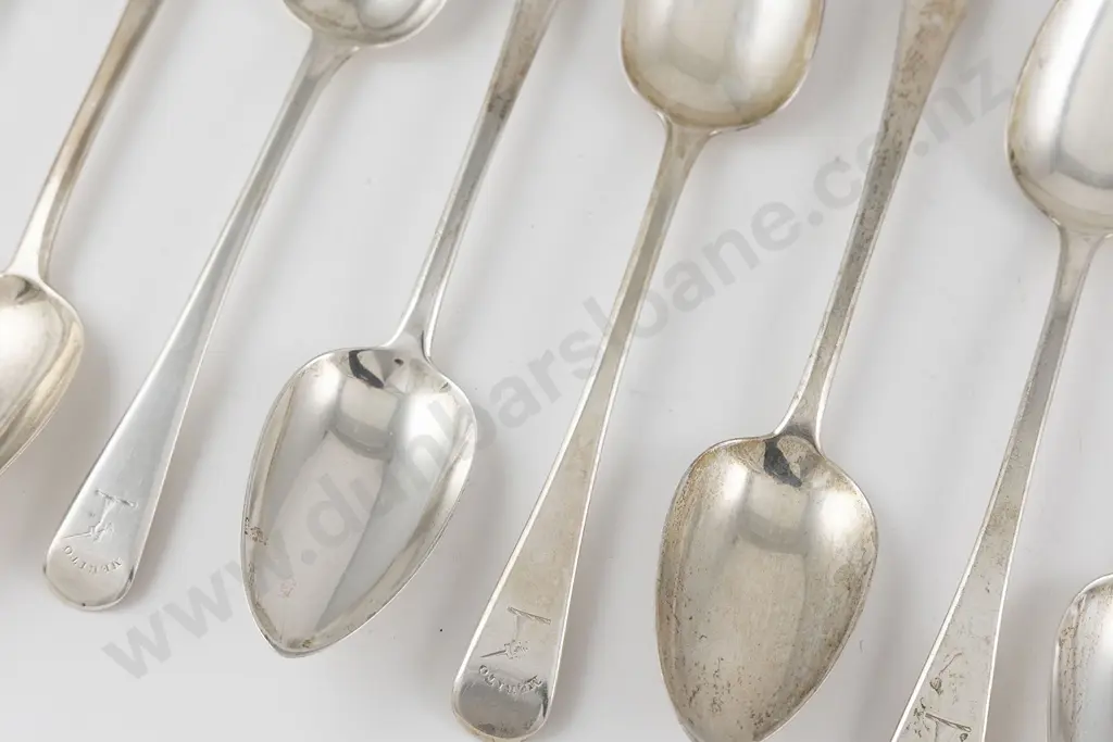 Set Of 12 Geo III S/S Tablespoons Image 1++