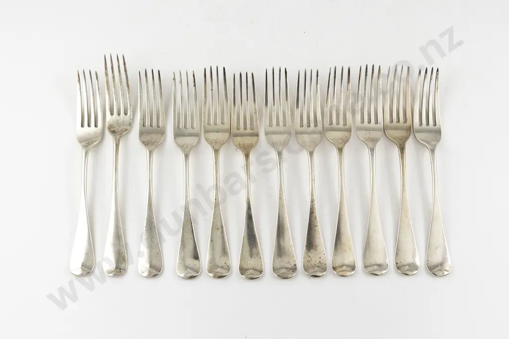 12 Vict S/S Table Forks Image 1++