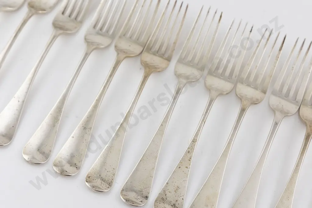 12 Vict S/S Table Forks Image 1++