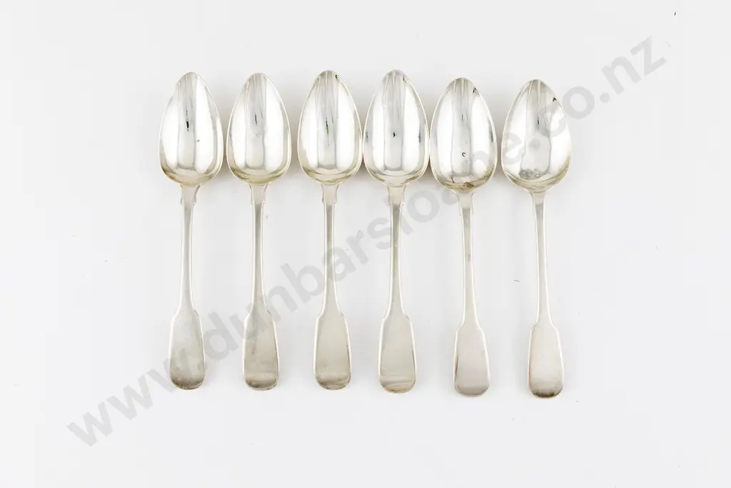 Set Of 6 Geo IV S/S Dessert Spoons Image 1++