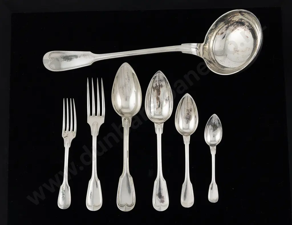 Canteen Of Christofle S/P Fiddle & Thread Pattern Cutlery Image 1++