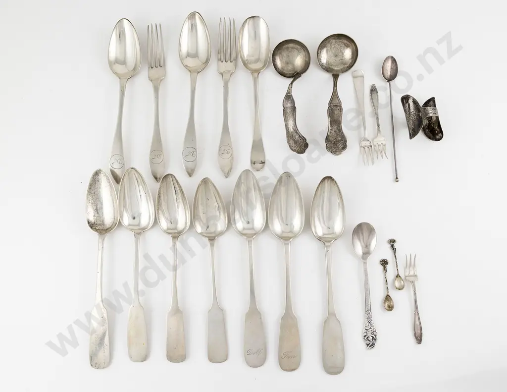 Selection Of Assorted European Silver Flatware Image 1++