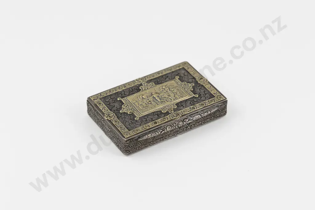 Fine Quality C19th French .900 Silver Snuff Box Image 1++