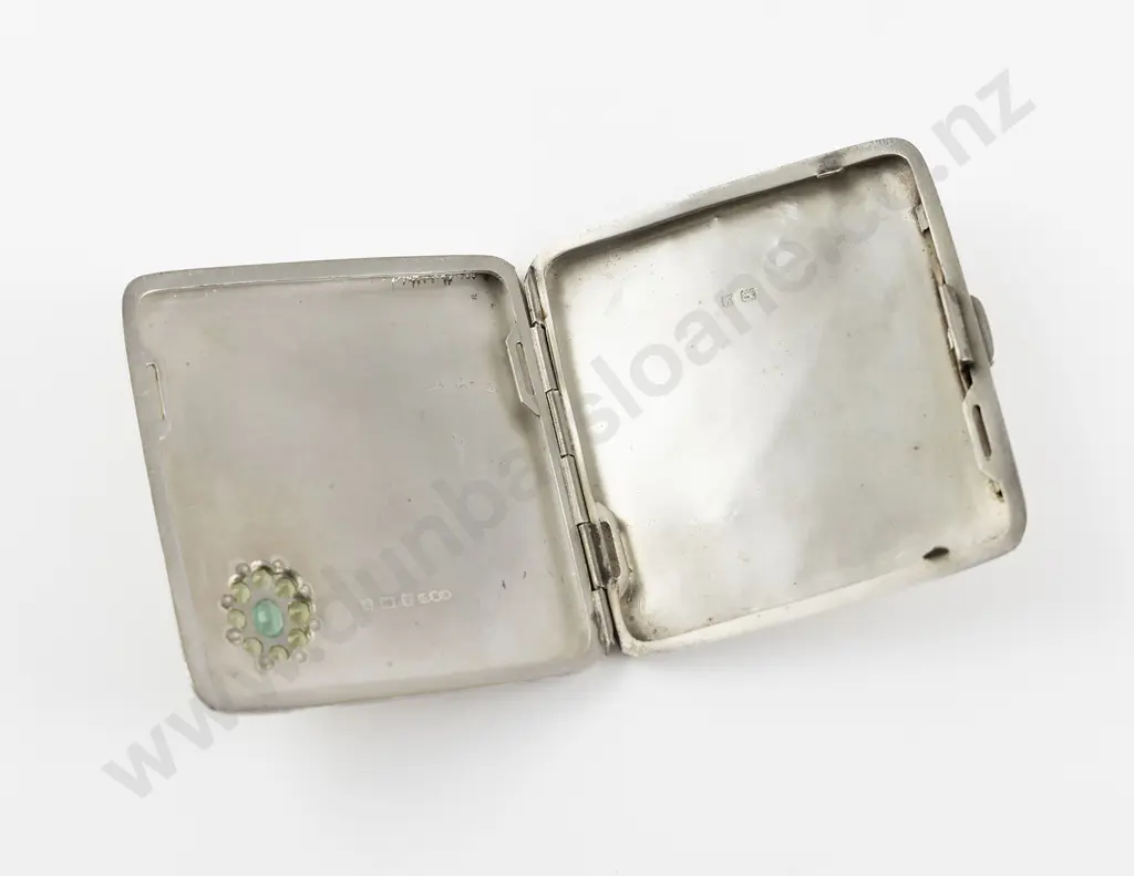 Geo V S/S Gem Set Cigarette Case Image 1++